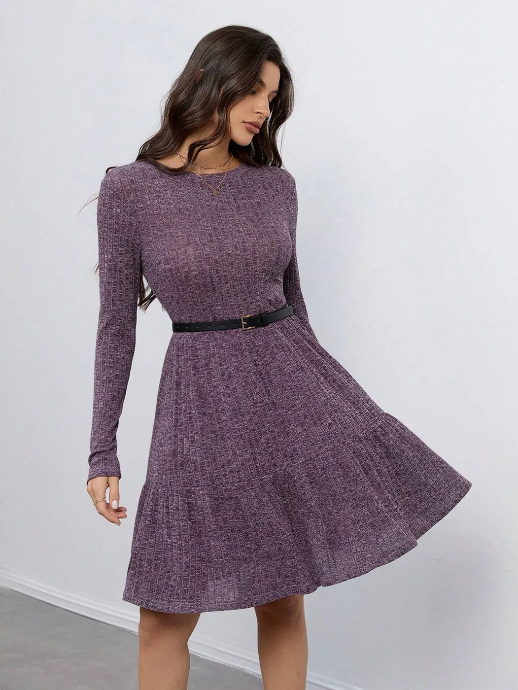 Vestido de punto SHEIN Tall manga larga