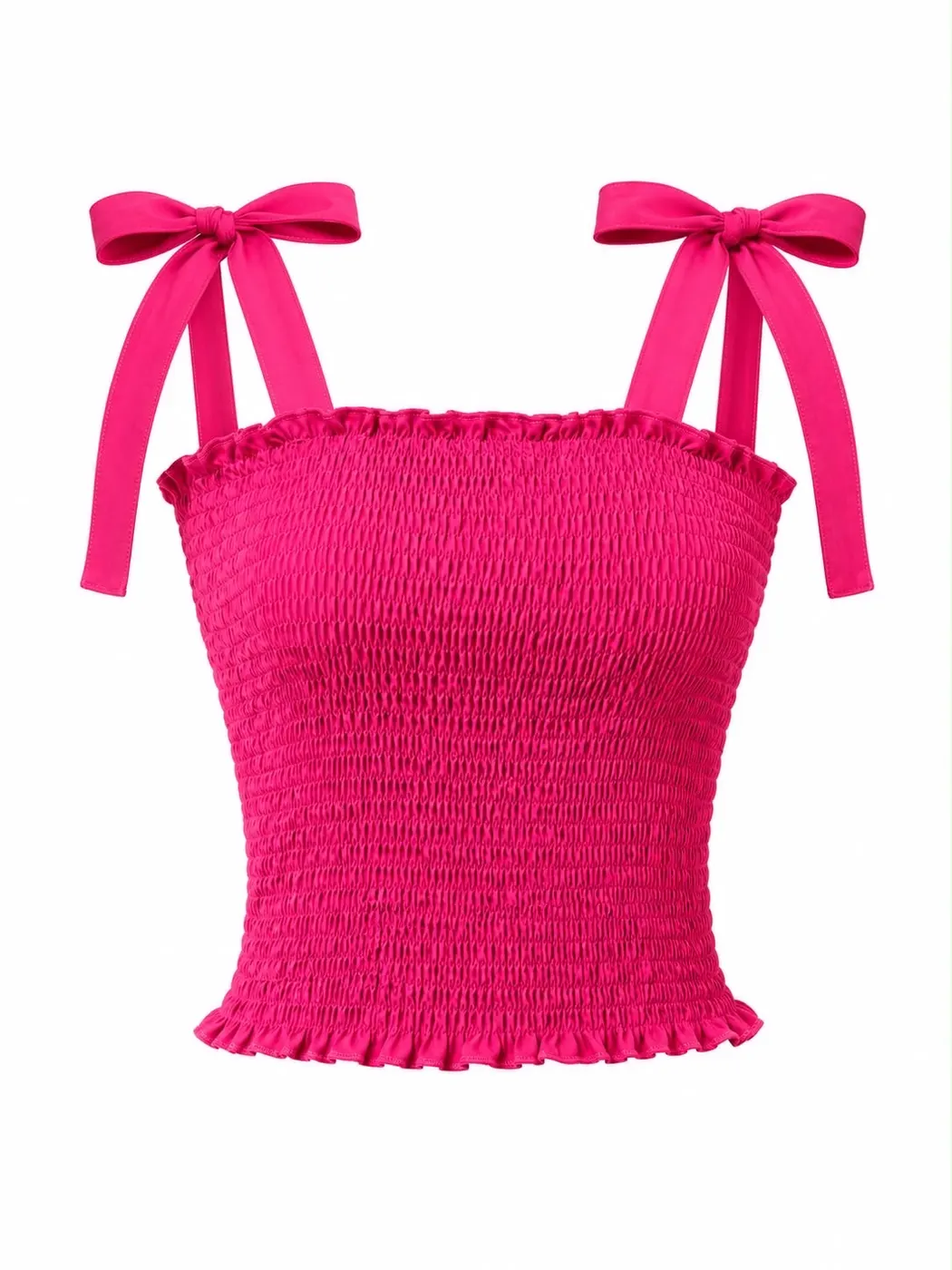 Blusa corrugada de tirantes