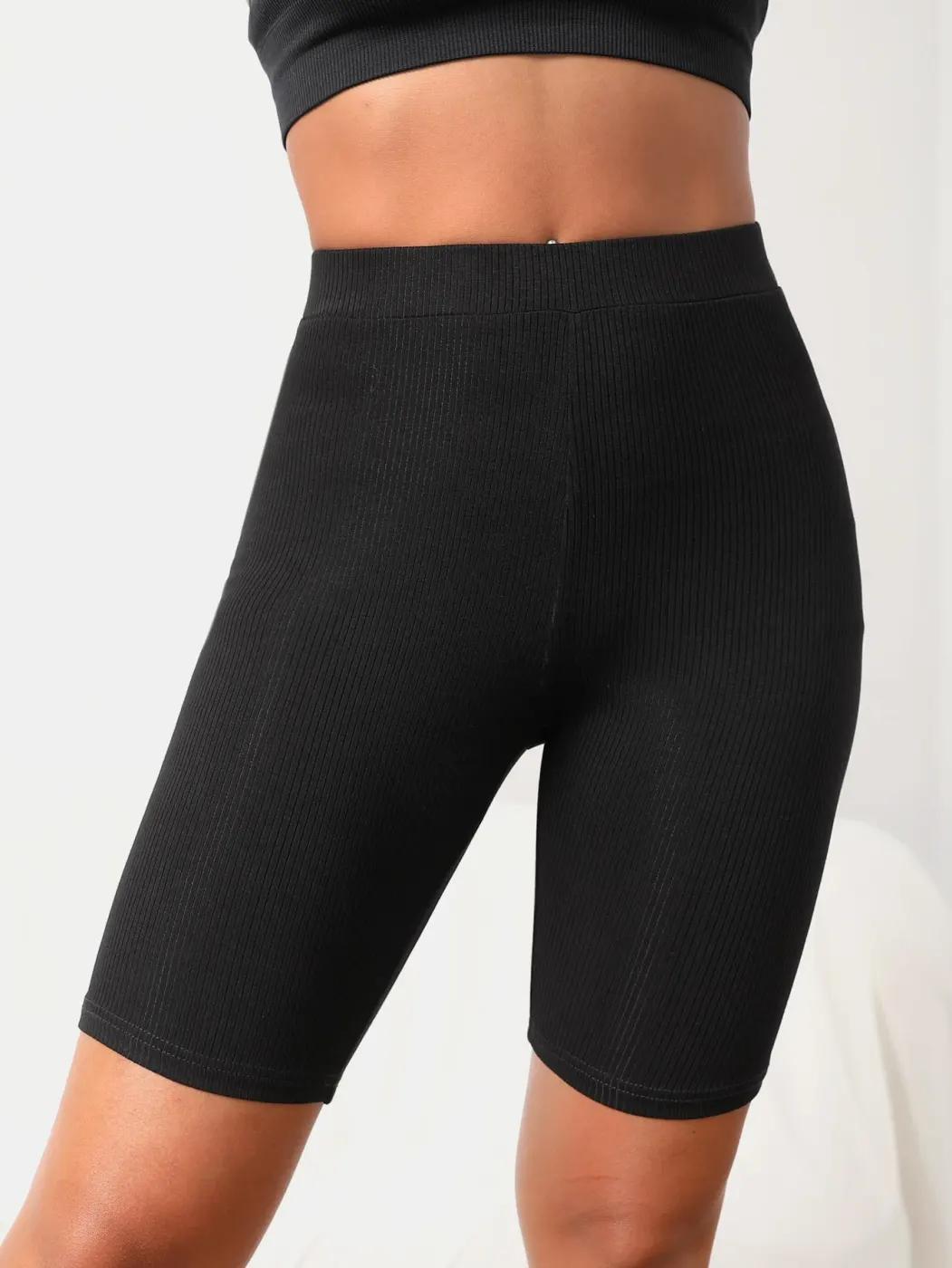 Shorts biker SHEIN EZwear con parche