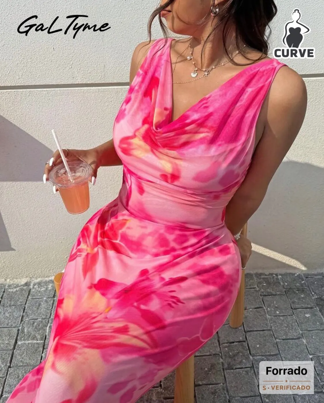 Vestido casual diseño floreado