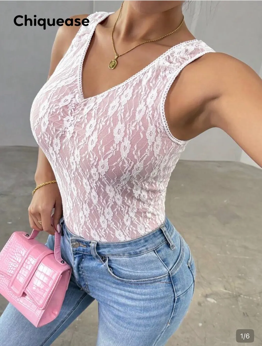 Blusa de encaje