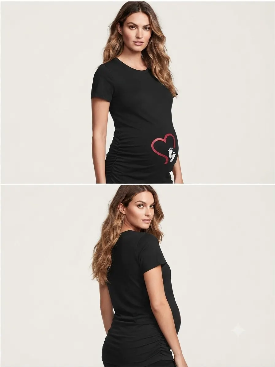 Blusa SHEIN Maternity con estampado