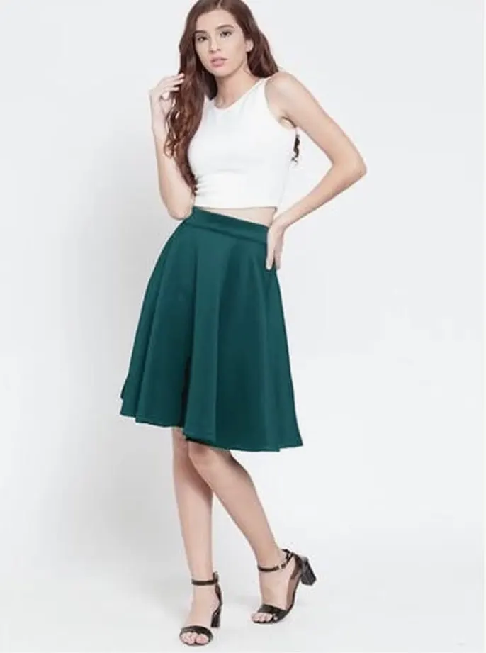 Falda con paletones vintage
