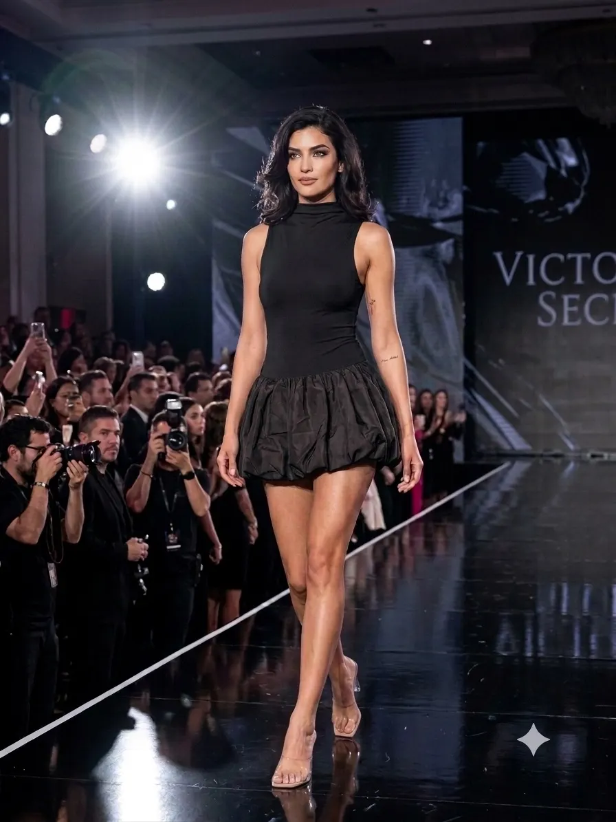 Vestido casual sin mangas estilo globo