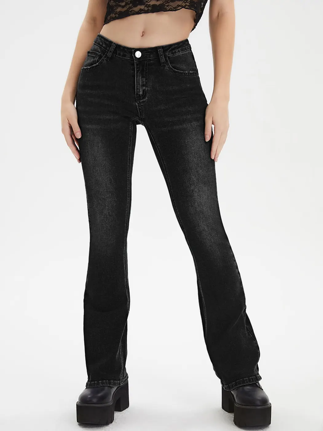 SHEIN ICON Jeans de pierna ancha