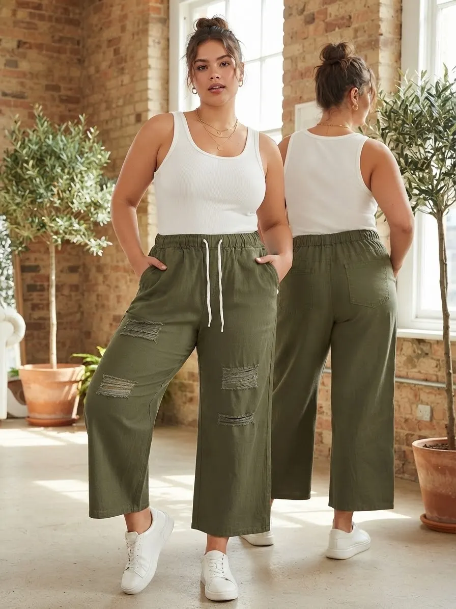 Pantalon Jogger Curvy SHEIN